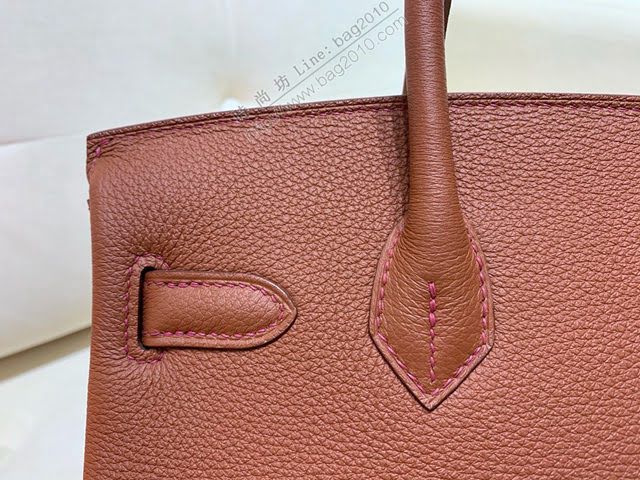 Hermes女包 愛馬仕Birkin Hermes鉑金包 togo小牛皮 半手工蠟線縫製 Hermes手提女包  am1886